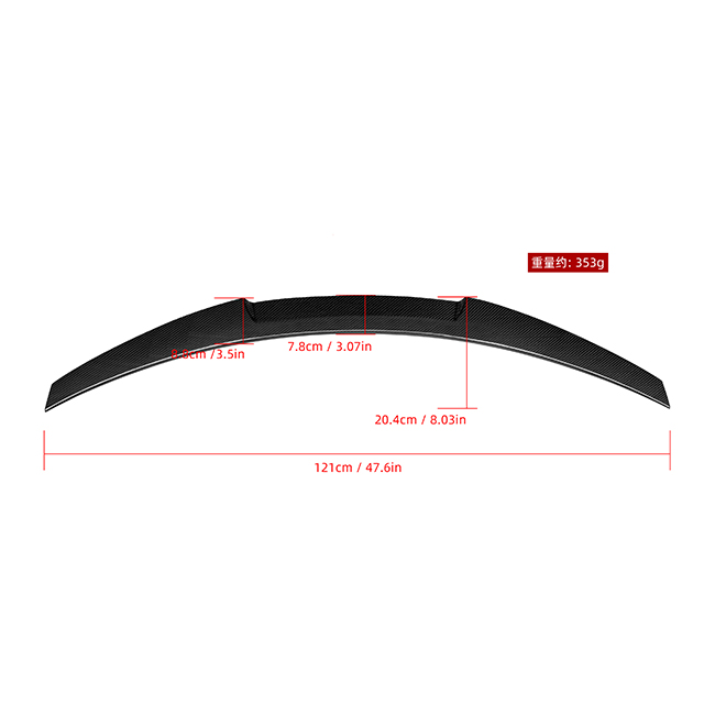 Rear Trunk Spoiler M4 Style for BMW 3 Series G20 G28 & M3 G80 - Image 6