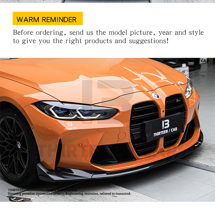 Front Lip Splitter M3 M4 G80 G82 CSL Lip Spoiler