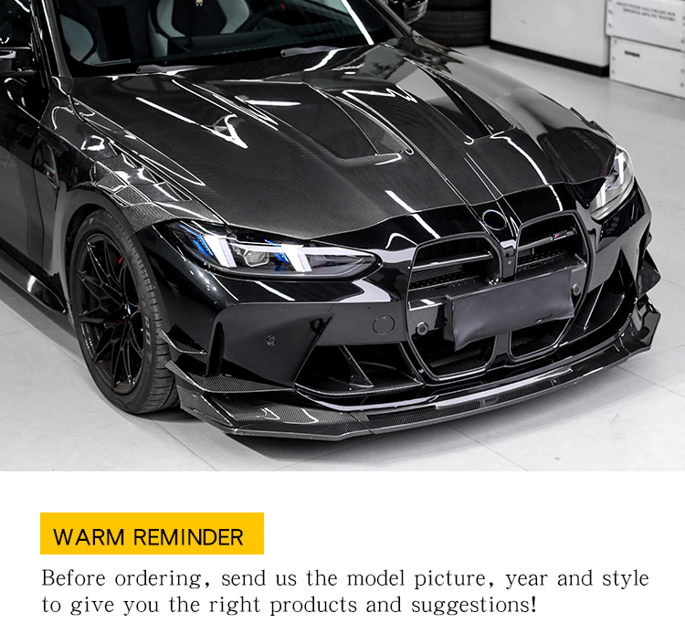 Front Lip Splitter for BMW M3 G80/G81 & M4 G82/G83 V style