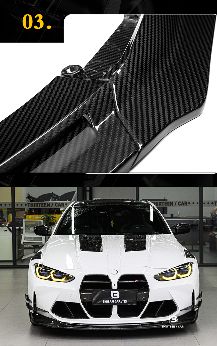 Front Lip Splitter for BMW M3 G80/G81 & M4 G82/G83 V style