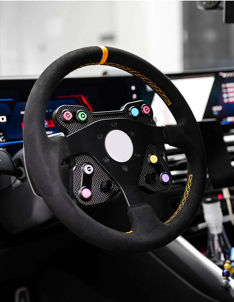 Quick-Release Steering Wheel Hub with OEM Protocol for BMW