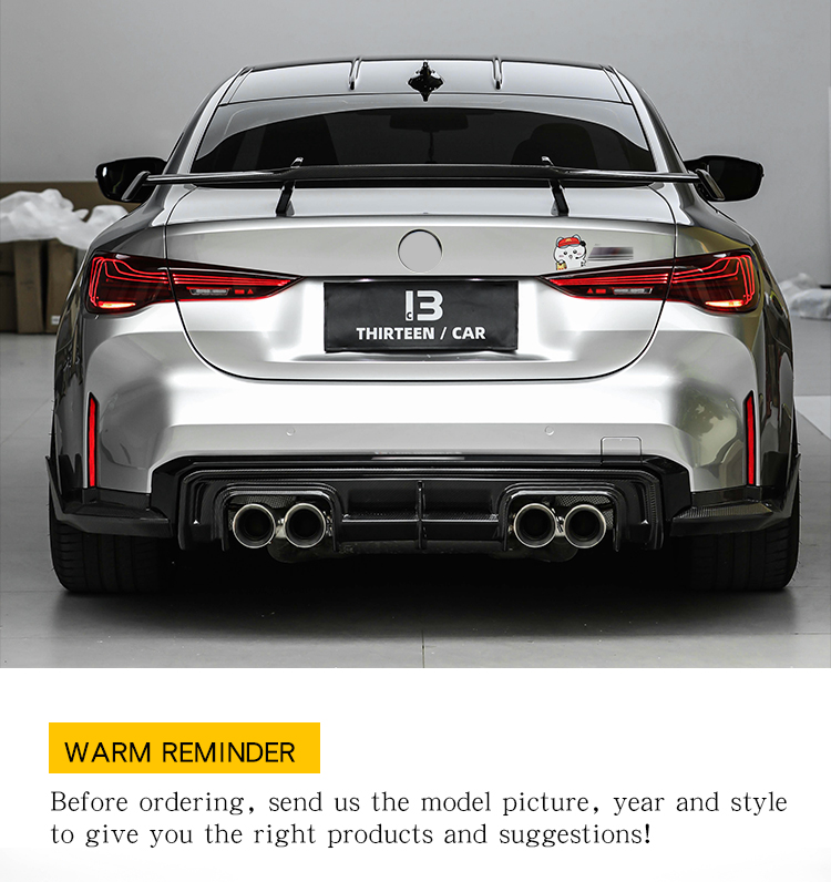 Rear Diffuser V Style for G80 G82 G83