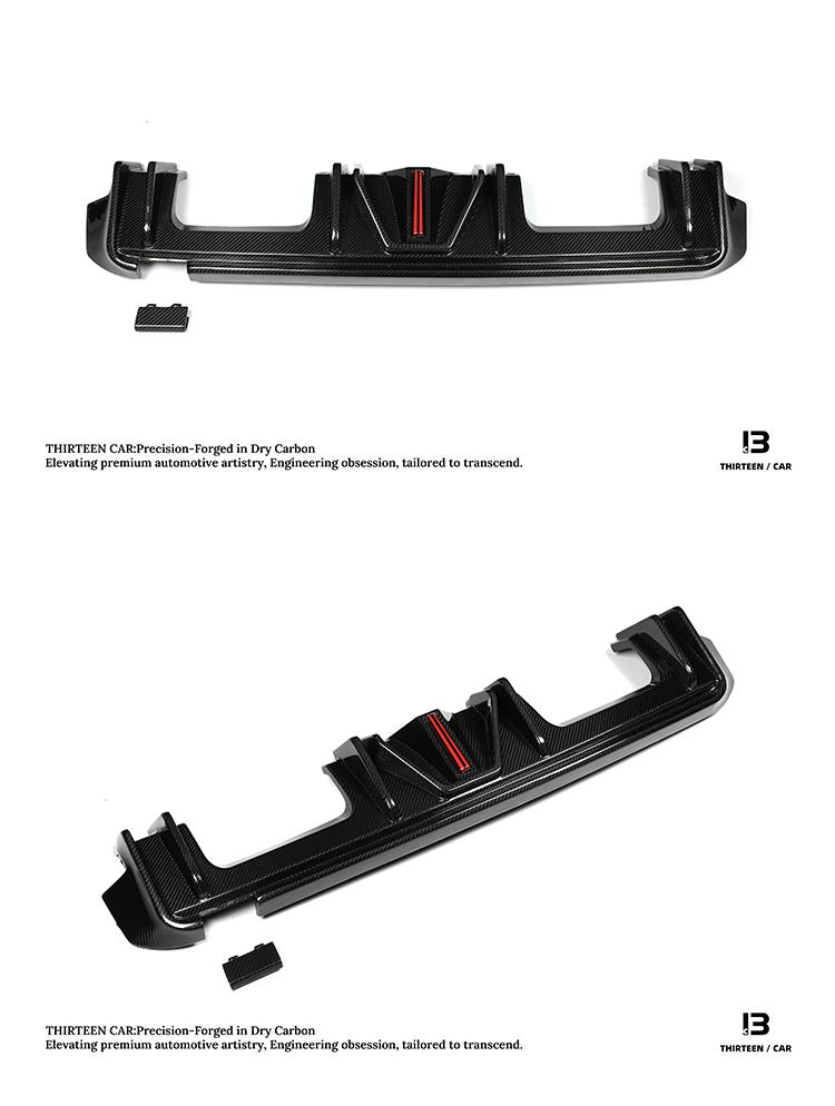 Rear Diffuser with LED Light Strip for M3 M4