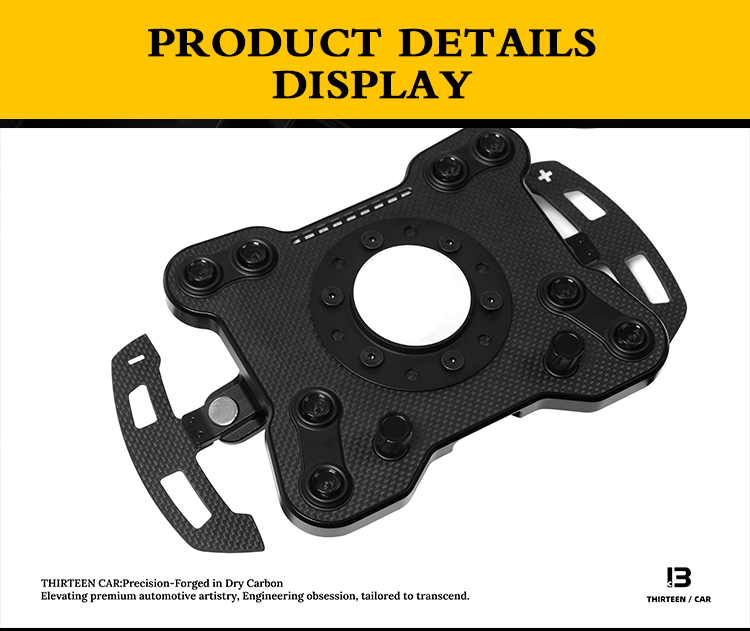 Quick-Release Steering Wheel Hub with OEM Protocol for BMW