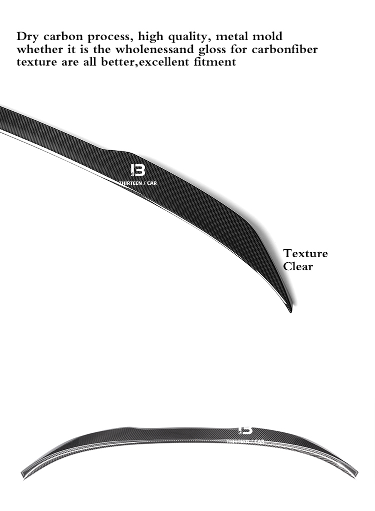 Rear Spoiler PRO Style Real Dry Carbon Fiber for BMW G20 3 Series & M3 G80