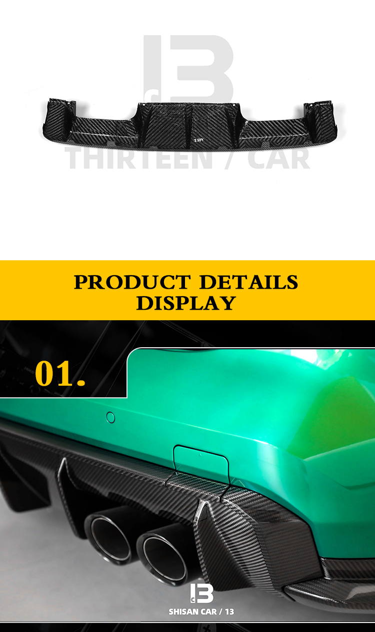 Rear Bumper Diffuser for M3 M4 G80 G82 OEM