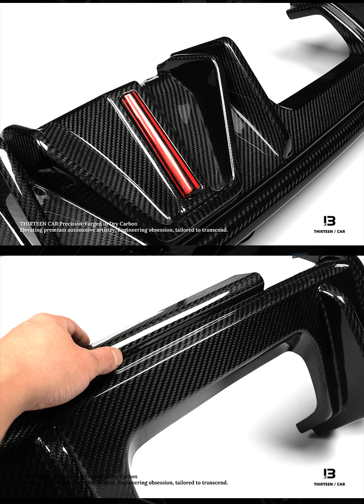 Rear Diffuser with LED Light Strip for M3 M4