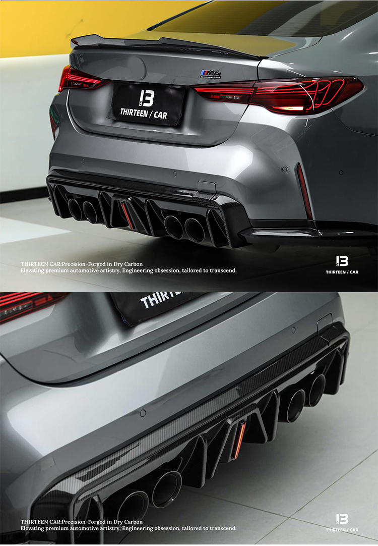 Rear Diffuser with LED Light Strip for M3 M4