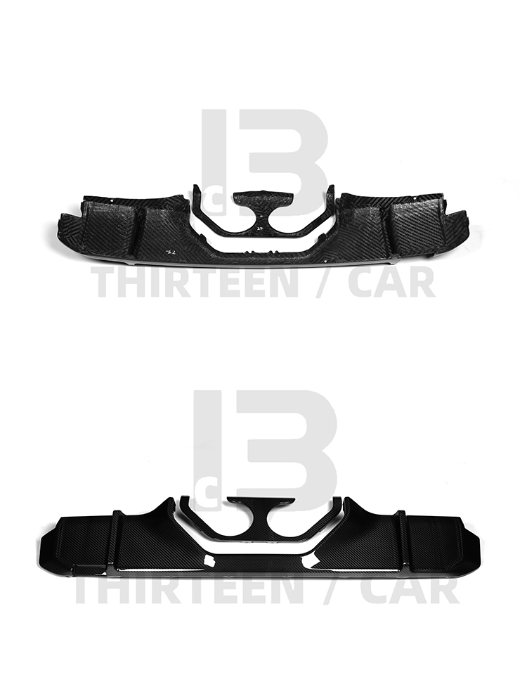 Rear Bumper Rear Lip Center-Exit Diffuser for G80 G82