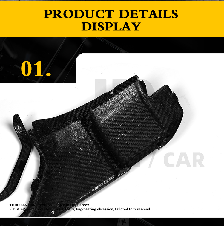 Rear Bumper Rear Lip Center-Exit Diffuser for G80 G82