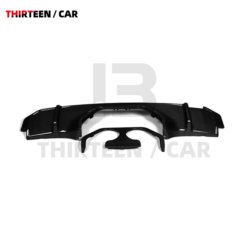 Rear Bumper Rear Lip Center-Exit Diffuser for G80 G82 - Image 2