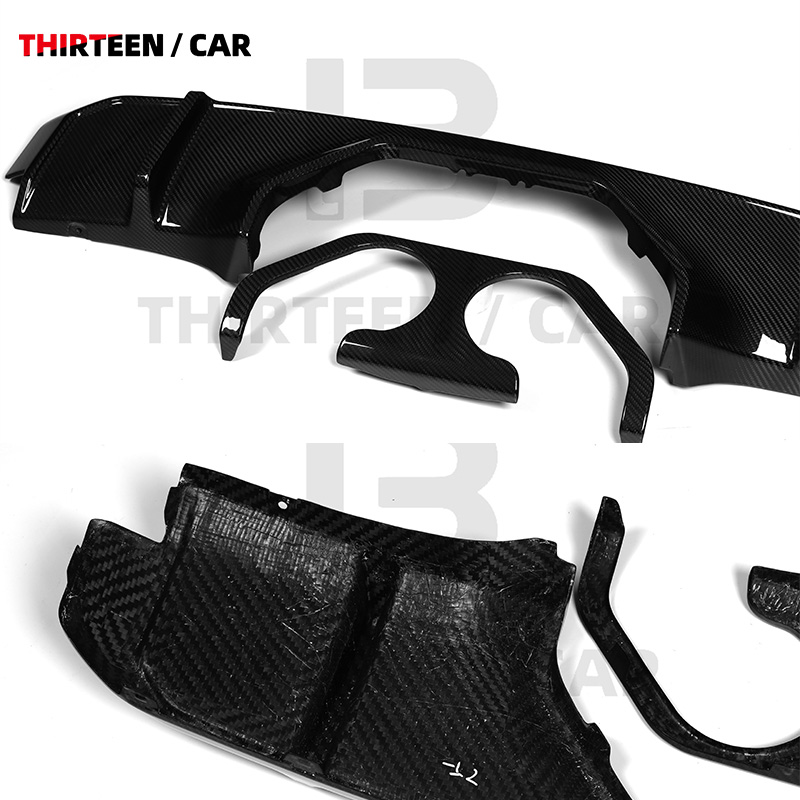 Rear Bumper Rear Lip Center-Exit Diffuser for G80 G82 - Image 5