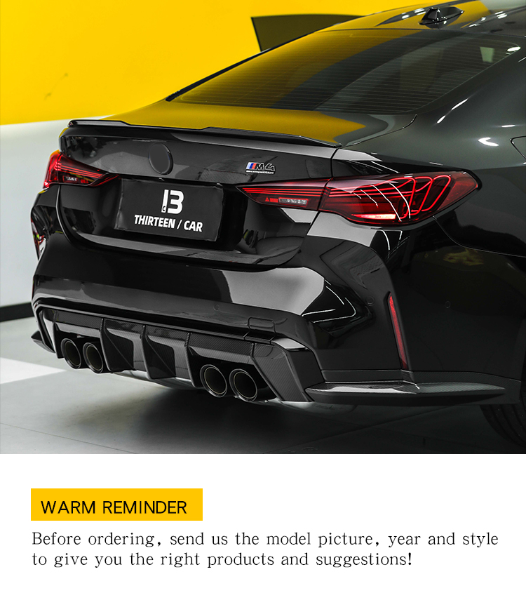 Rear Corner Splitters for M3 M4 G80 G82 OEM