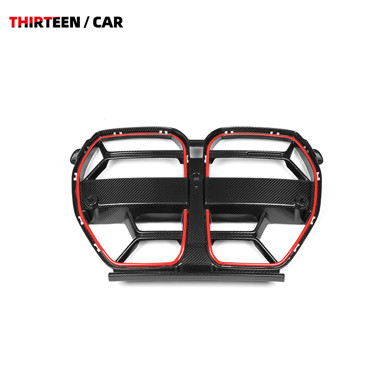 Front Grille M3 M4 CSL Style with Red Stripe