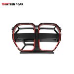 Front Grille M3 M4 CSL Style with Red Stripe and ACC