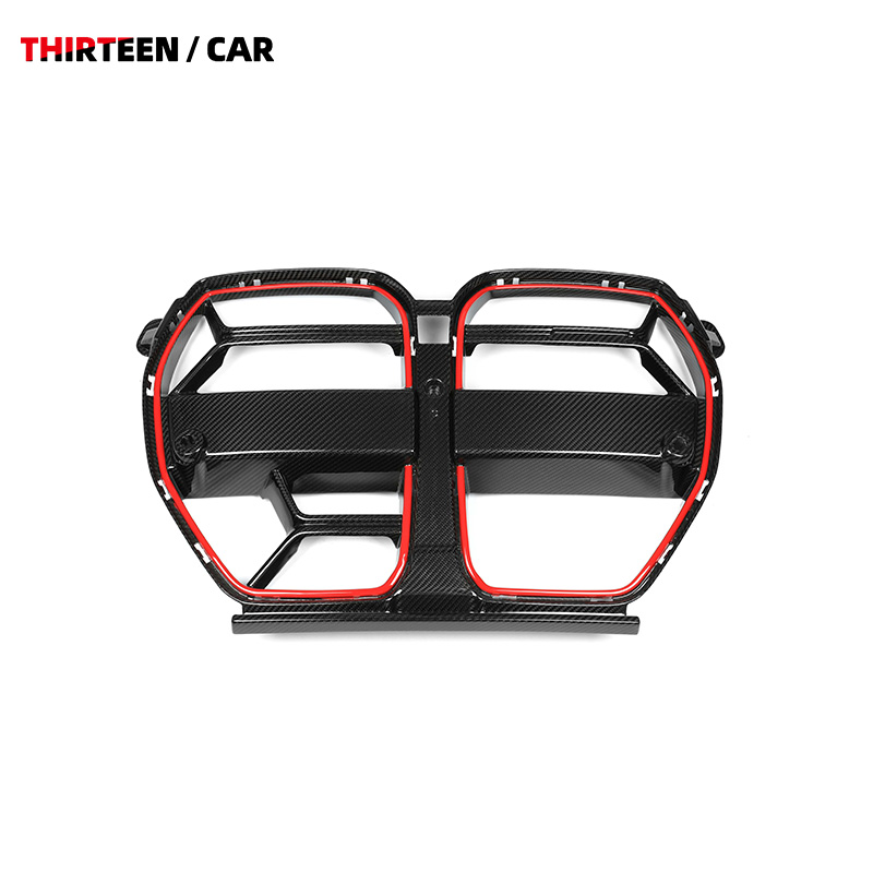 Front Grille M3 M4 CSL Style with Red Stripe and ACC
