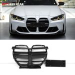 Front Grille with License Plate Base M3 M4 ST Style