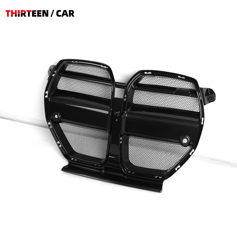 Front Grille M3 M4 V Style with Protective Mesh - Image 2