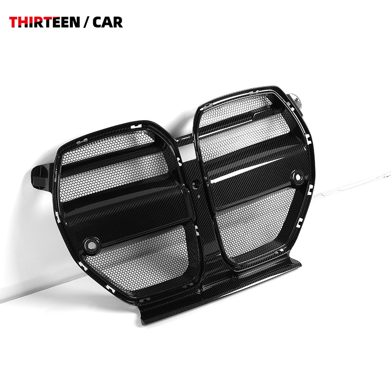 Front Grille M3 M4 V Style with Protective Mesh - Image 3