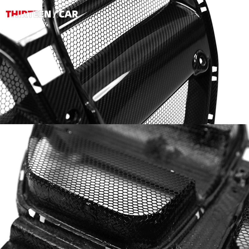 Front Grille M3 M4 V Style with Protective Mesh - Image 6