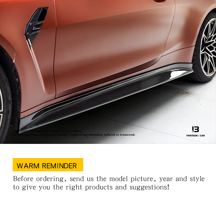 Side Skirt Extensions for M3 M4 G80 G82 3D