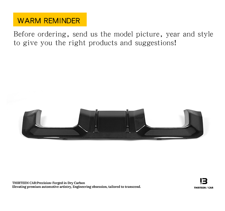 Rear Diffuser ADV2 Style for G80 G82