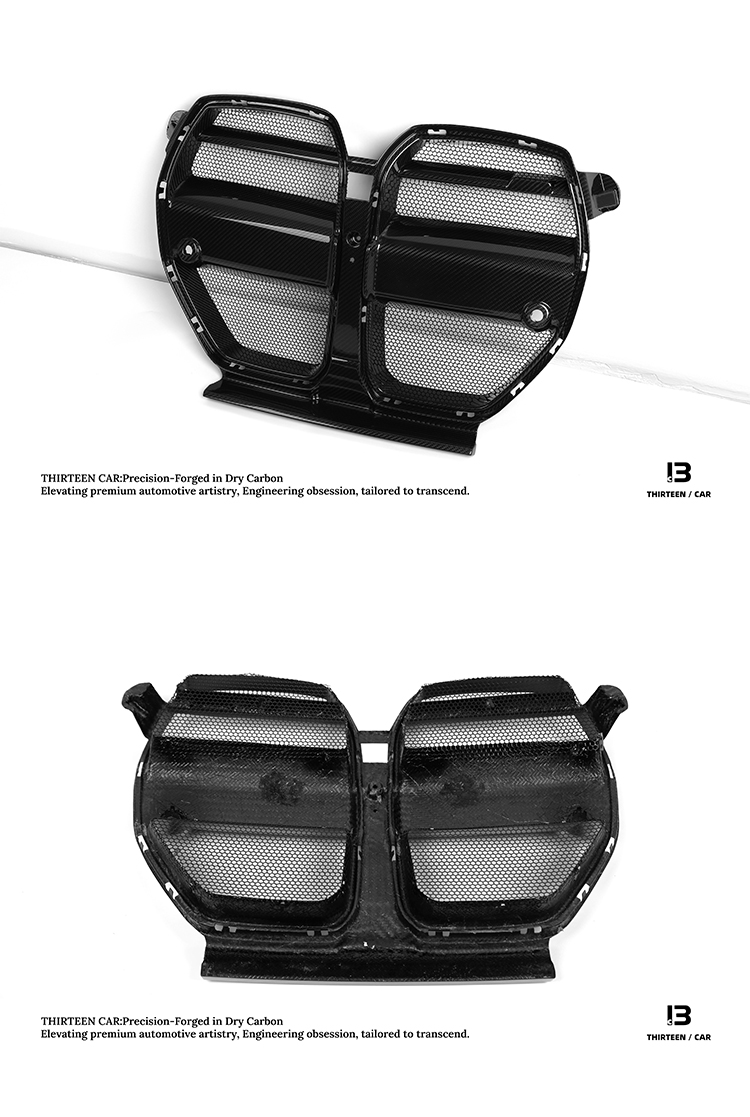 Front Grille M3 M4 V Style with Protective Mesh