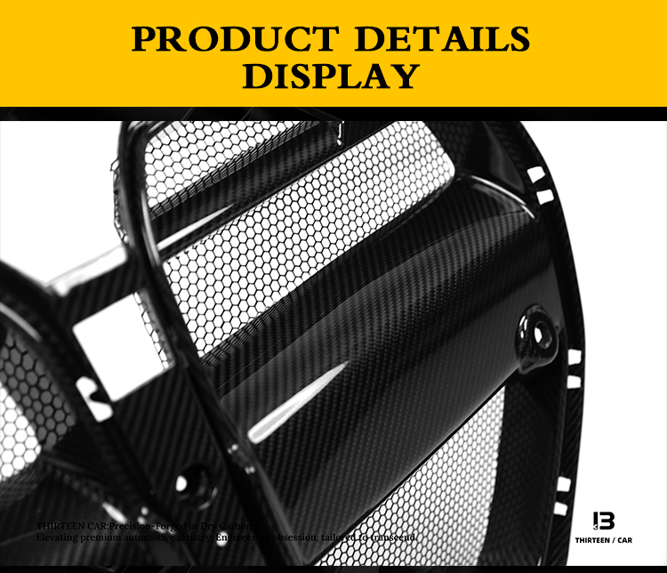 Front Grille M3 M4 V Style with Protective Mesh
