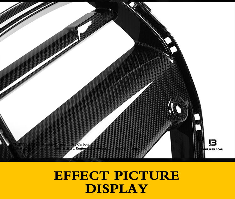 Front Grille with License Plate Base M3 M4 ST Style