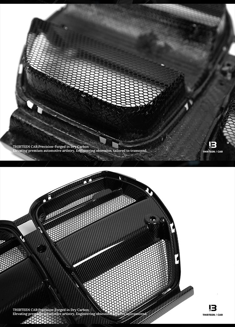 Front Grille M3 M4 V Style with Protective Mesh