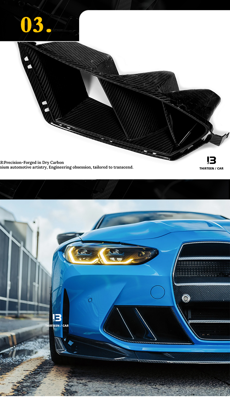 Front Bumper Side Air Intake Vents for G80 G81 G82 G83